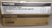 2 Cases Coastwide Jumbo Roll Bath Tissue