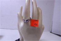 Avon Simulated Round Stone Ring Size 8.25