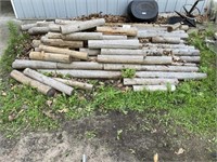 Wood Posts and Pieces Pile