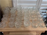 Large lot of punch cups