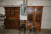 Hutch and Wall Cabinets