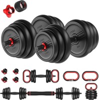 50lbs Adjustable Dumbbell Free Weight Set