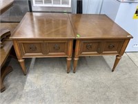 2 MID CENTURY END TABLES