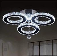 3 Ring LED Crystal Pendant Ceiling Light Very