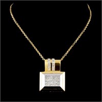 18K Pendant with 3.08ctw Diamonds