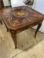 FRENCH INLAID MULTI GAME TABLE