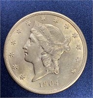 1904 Liberty Head $20 Gold Coin