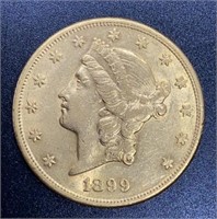 1899 Liberty Head $20 Gold Coin