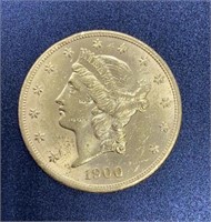 1900 Liberty Head $20 Gold Coin