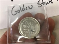 1/4 oz Pure .999 Silver Golden State Mint