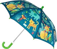 Stephen Joseph Kids' Color Changing Umbrella, Zoo