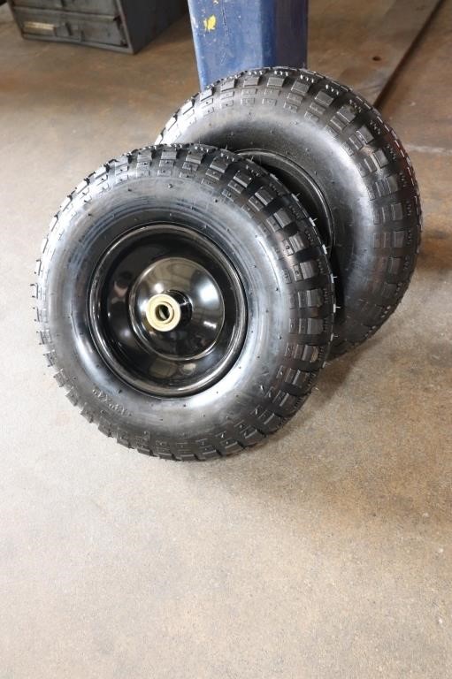 2 Cart Tires on Rims 13x 4 - New