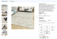 WF9616  SIXHOME 9'x12' Boho Large Area Rug