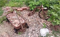 Lawn Decor - 2 Wagons & Trike