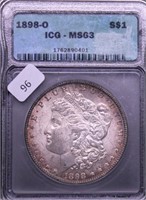 1898 O ICG MS63 MORGAN DOLLAR