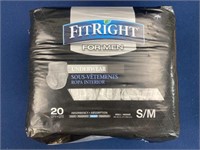 Medline FitRight Ultra Underwear for Men 20qty