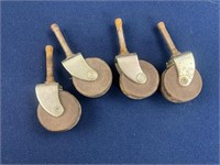 (4) Wooden Casters