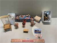 FUN LOT OF MIXED TOYS AND DOLL HOUSE MINIATURES