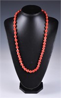 A Coral Beaded Necklace