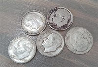 Five Silver Dimes