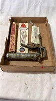 Thermometer, oil gun