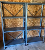 2- 5' Steel Garage Shelves