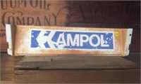 Ampol metal sign approx