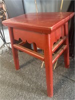 Antique wooden 19" stool