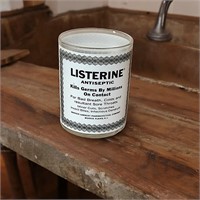 Vintage Listerine Antiseptic Advertising Glass