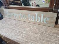 Farm To Table sign