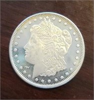 One Ounce Silver Round: Morgan Dollar Style