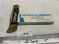 Statue of Liberty Commerative Pocket Knife