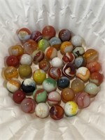 Vintage Marbles Agate + Played w/ Condition  Reds