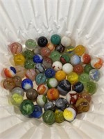 Assorted Vintage Marbles Agates + Played w/