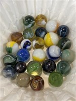 Vintage Marbles Shooters + Played w/ Condition,
