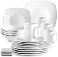 Zulay 16-Pc Dinnerware  Porcelain for 4