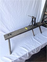 Vintage Yard Art Wood Bench