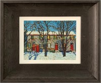 Lauren Harris signed and framed print, The Red