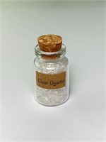 Bottle of Clear Quartz Stones