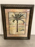 Framed Palm Tree Art