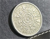 1956 Two Shillings Elizabeth II