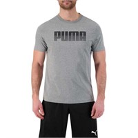 Puma Men’s LG Crewneck T-shirt, Grey Large
