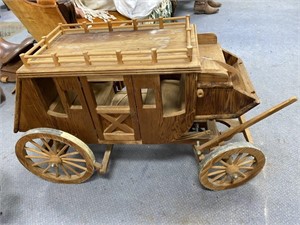 Wooden Toy Stage Coach no tongue