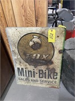 Fox Mini Bike Sign