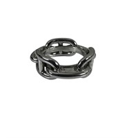 Hermes Chaine d’Ancre Silver Scarf Ring
