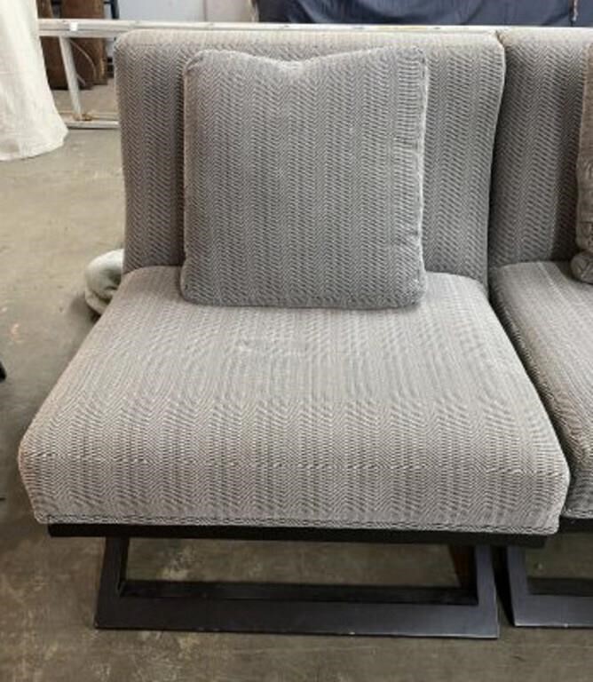 Upholstered Accent Chair with Pillow