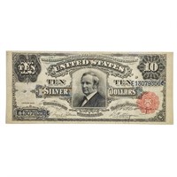 FR 299 1891 $10 TOMBSTONESC TREASURER AUTO AU