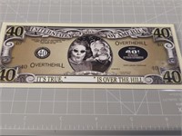 Over the Hill Novelty Banknote