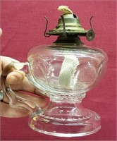 Antique EAPG Colonial Pattern Finger Lamp