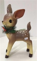 Vintage solid composite Christmas baby deer